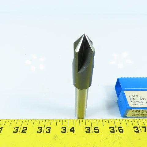 Union Butterfield 4710594 8/5" x 82° HSS 4-Flute Countersink 1/2" Shank 4" OAL