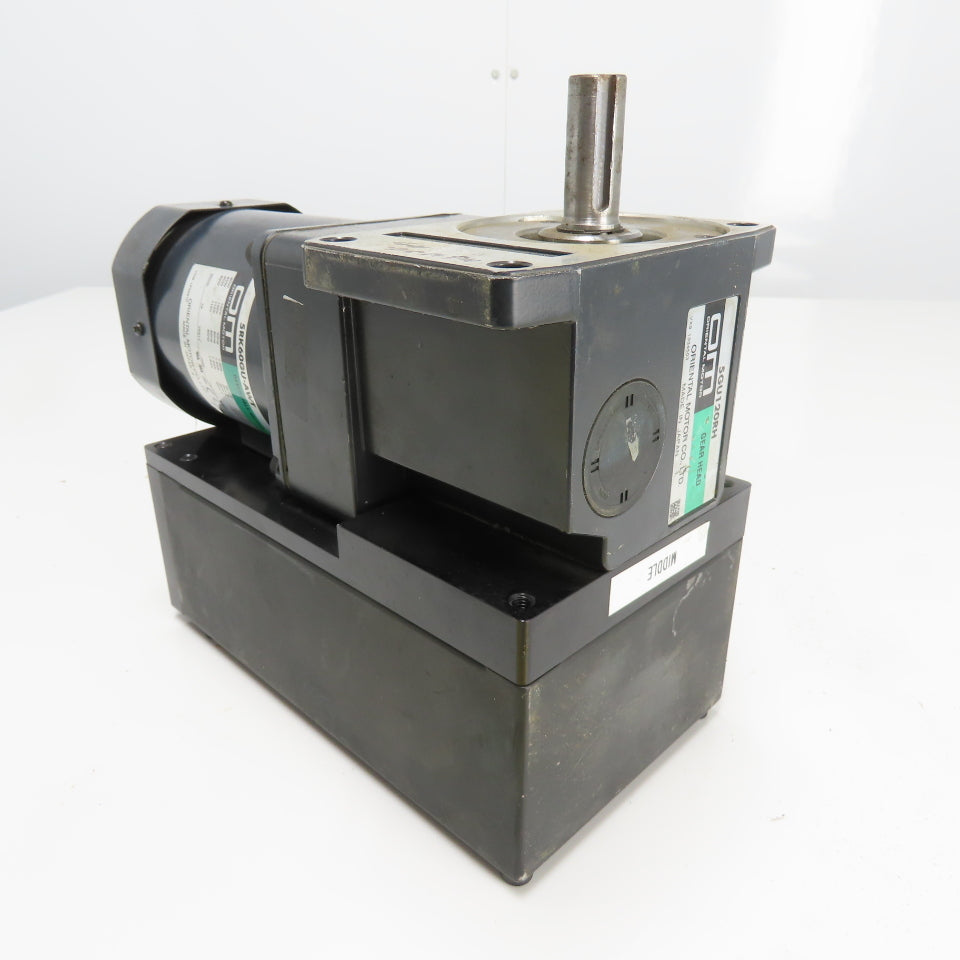 Oriental Motor 5GU120RH 120:1 Ratio Gear Head W/ Reversable 5RK60GU-AWT 110V