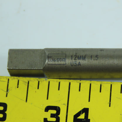 Irwin Hanson 12-1.5mm Plug Tap 4 Straight Flute 3-3/8" OAL 7mm Shank Pack Of 5