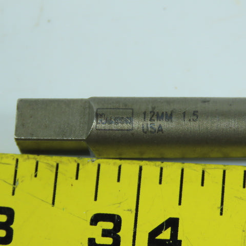 Irwin Hanson 12-1.5mm Plug Tap 4 Straight Flute 3-3/8" OAL 7mm Shank Pack Of 5
