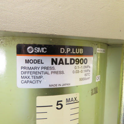 SMC NALD900 Lube Lubricator Tank Unit 5000cm3 Pri Pressure 1MPa Diff Pres 0.1MPa