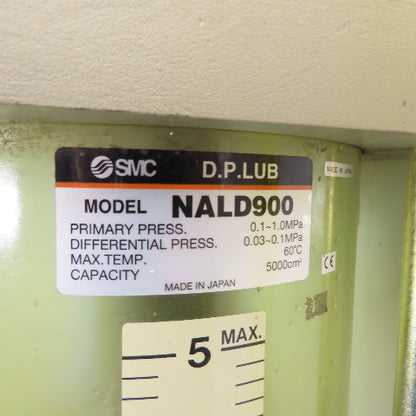 SMC NALD900 Lube Lubricator Tank Unit 5000cm3 Pri Pressure 1MPa Diff Pres 0.1MPa