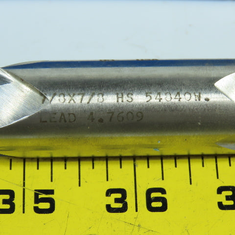 Union 5110382 7/8" x 7/8" x 1-9/16" Double Ended Square End Mill 2-Flute HS USA