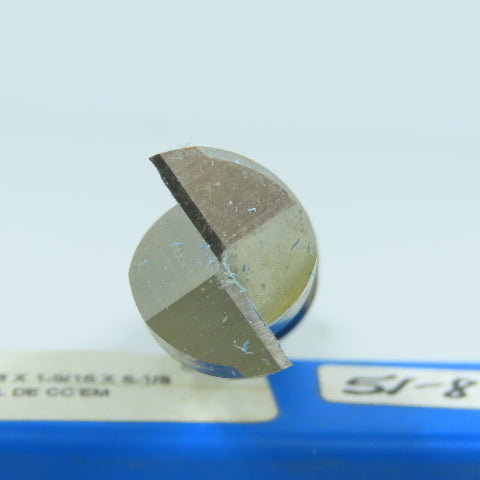 Union 5110382 7/8" x 7/8" x 1-9/16" Double Ended Square End Mill 2-Flute HS USA
