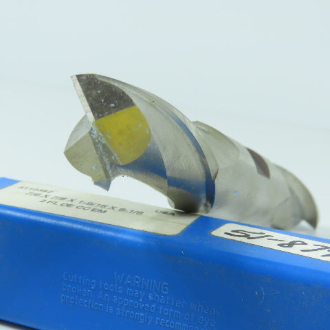 Union 5110382 7/8" x 7/8" x 1-9/16" Double Ended Square End Mill 2-Flute HS USA