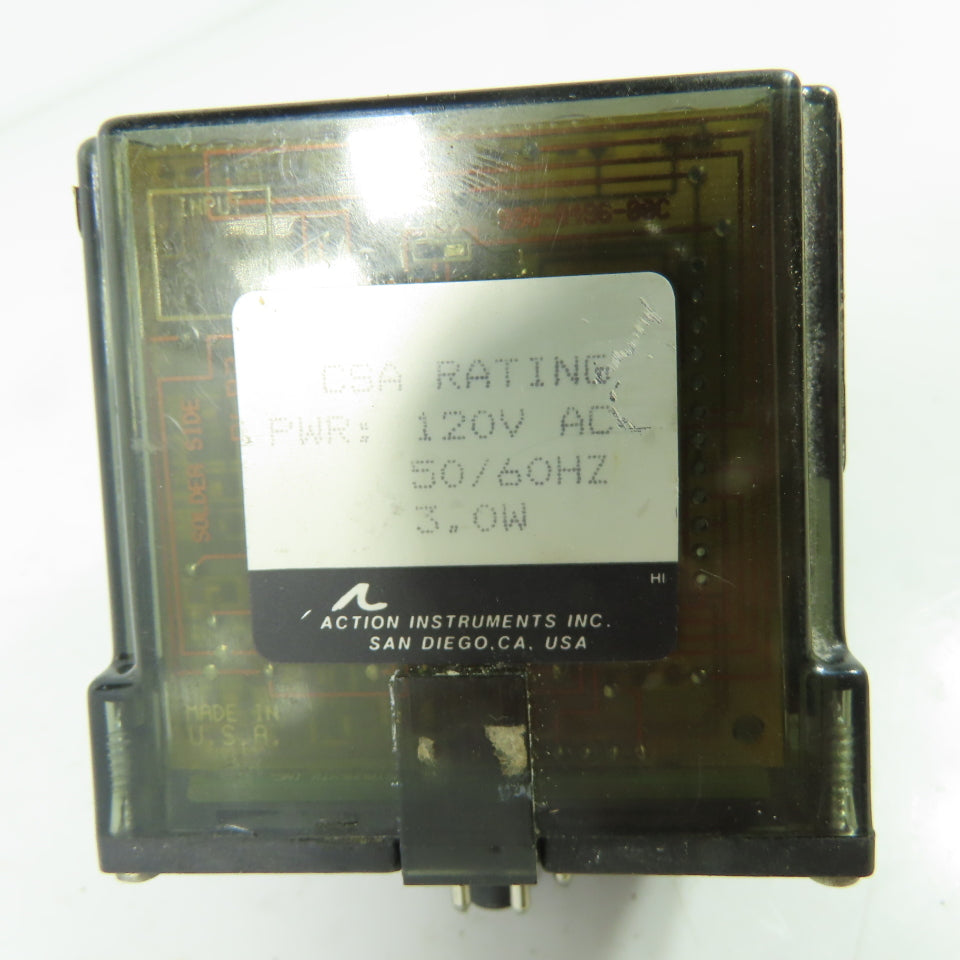 Invensys 4380-0000U Action Pak Time Delay relay 120VAC 8-Pin 3W 50/60Hz