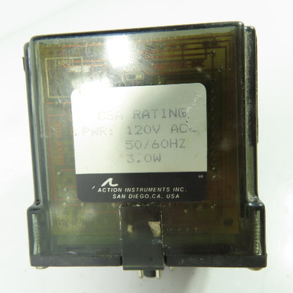 Invensys 4380-0000U Action Pak Time Delay relay 120VAC 8-Pin 3W 50/60Hz
