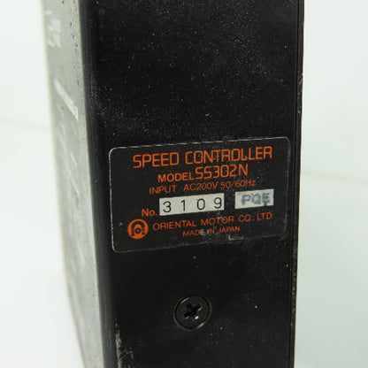 Orential Motor SS302N Speed Controller 200VAC 50/60Hz Input Lot Of 3