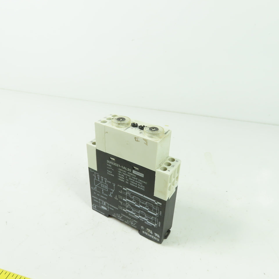 Siemens 3UG3521-1AL20 Control Monitoring Relay 230VAC 50/60Hz