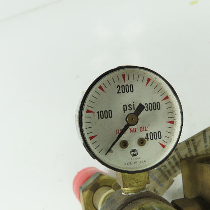 L-Tec R-50-FM-580 Brass Flowmeter Regulator CGA 580 Inert Gas