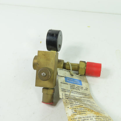 L-Tec R-50-FM-580 Brass Flowmeter Regulator CGA 580 Inert Gas