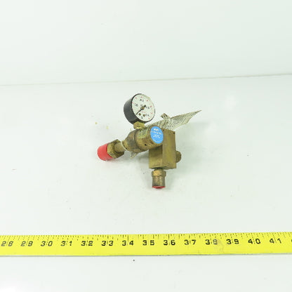 L-Tec R-50-FM-580 Brass Flowmeter Regulator CGA 580 Inert Gas