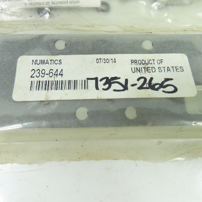 Numatics 239-644 Valve 4-Bolt Blank Plate Kit Replacement