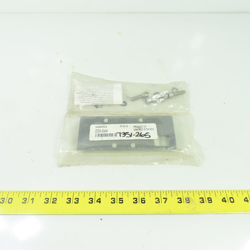 Numatics 239-644 Valve 4-Bolt Blank Plate Kit Replacement