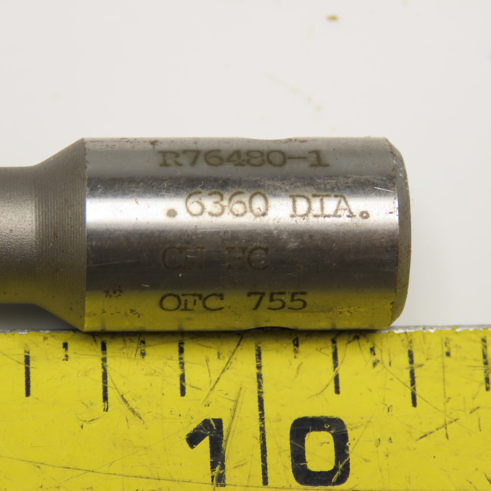 Metcut .6360 Chucking Reamer 6 Flute Carbide 5/8" Shank 4-1/4" OAL