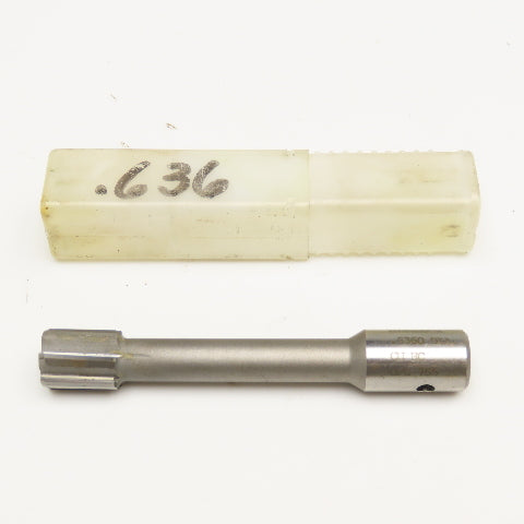 Metcut .6360 Chucking Reamer 6 Flute Carbide 5/8" Shank 4-1/4" OAL