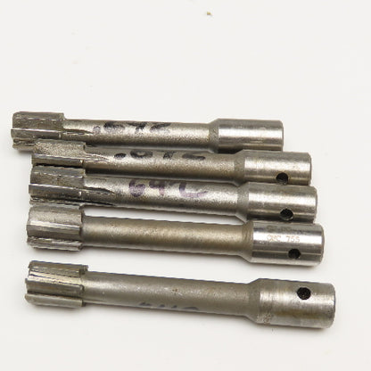Metcut .642 Chucking Reamer 6 Flute Carbide 5/8" Shank 4-1/4" OAL Lot Of 5 Used
