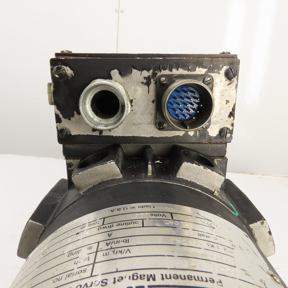 Gettys 16-0386-25 120VDC Permanent Magnet Servo Motor 1-3/8" Shaft 180 LB Torq