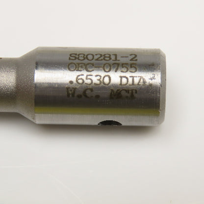 Metcut .653 Chucking Reamer 6 Flute Carbide 5/8" Shank 4-1/4" OAL