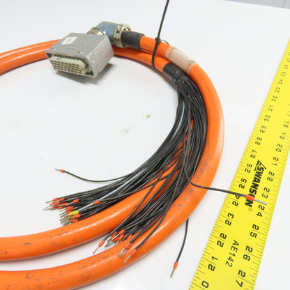 Indramat IKS 580-03.5M Cordset Cable 10' W/ HD64B 64-Pin Female Plug