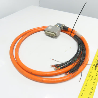 Indramat IKS 580-03.5M Cordset Cable 10' W/ HD64B 64-Pin Female Plug