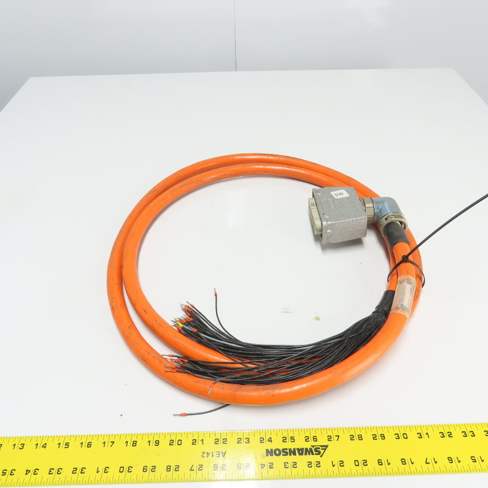 Indramat IKS 580-03.5M Cordset Cable 10' W/ HD64B 64-Pin Female Plug