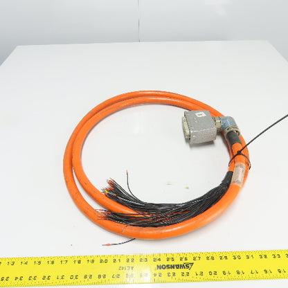 Indramat IKS 580-03.5M Cordset Cable 10' W/ HD64B 64-Pin Female Plug