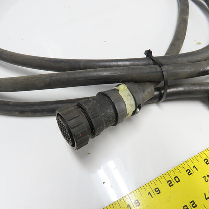 AMP Female Connector 25 Wire Cordset Cable 18' Length