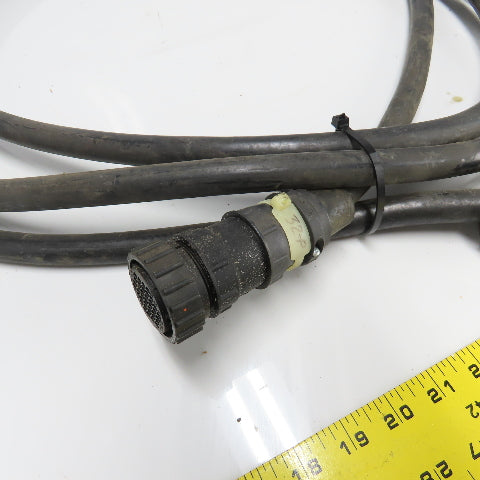 AMP Female Connector 25 Wire Cordset Cable 18' Length