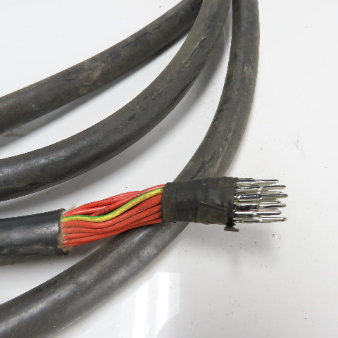 AMP Female Connector 25 Wire Cordset Cable 18' Length
