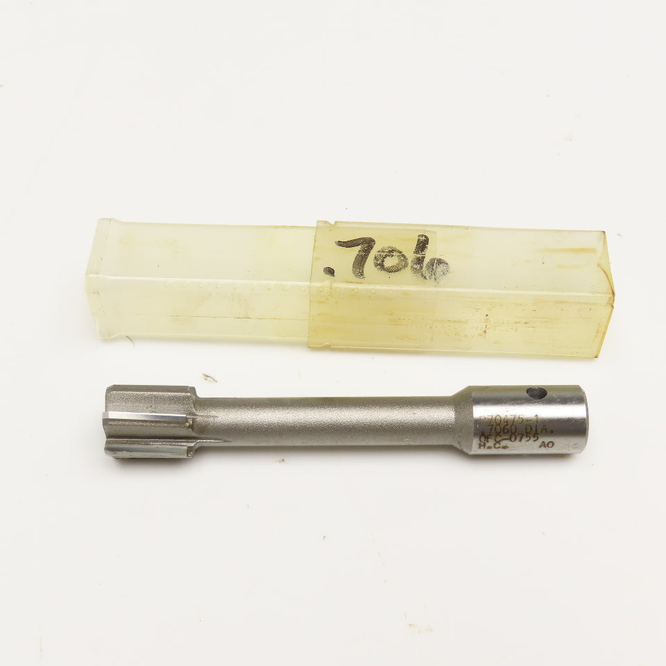 Metcut .7060 Chucking Reamer 6 Flute Carbide 5/8" Shank 4-1/4" OAL