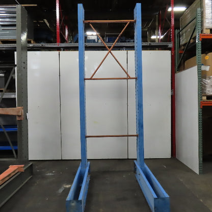 12' Tall Single Sided Cantilever Rack 52" W x 48" Deep (No Arms)