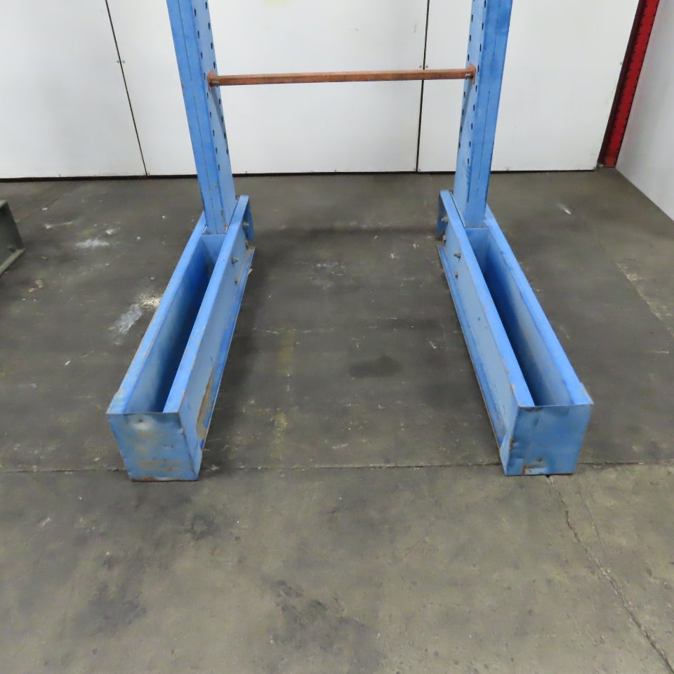 12' Tall Single Sided Cantilever Rack 52" W x 48" Deep (No Arms)