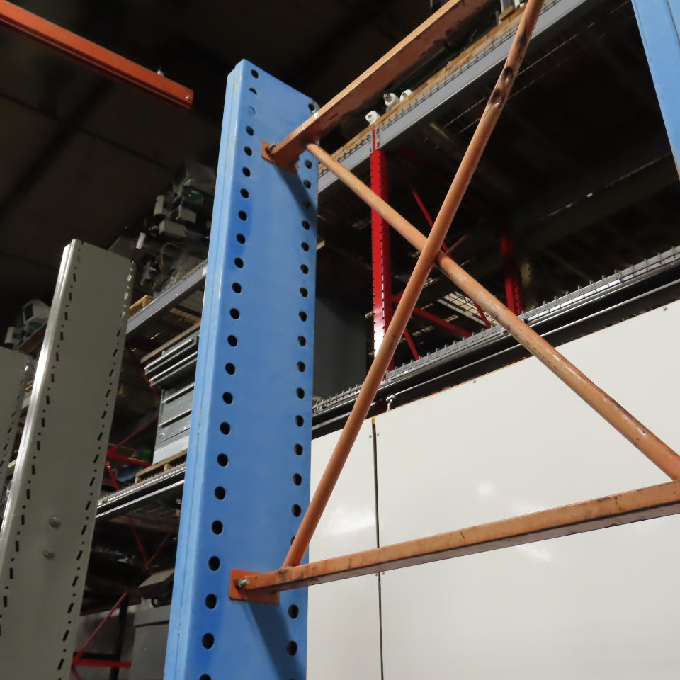 12' Tall Single Sided Cantilever Rack 52" W x 48" Deep (No Arms)