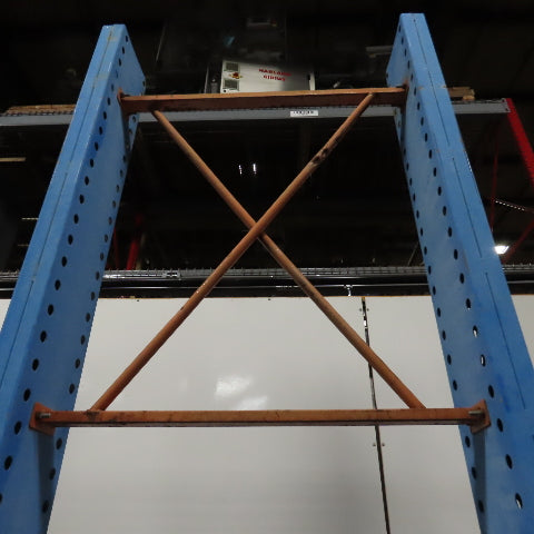 12' Tall Single Sided Cantilever Rack 52" W x 48" Deep (No Arms)