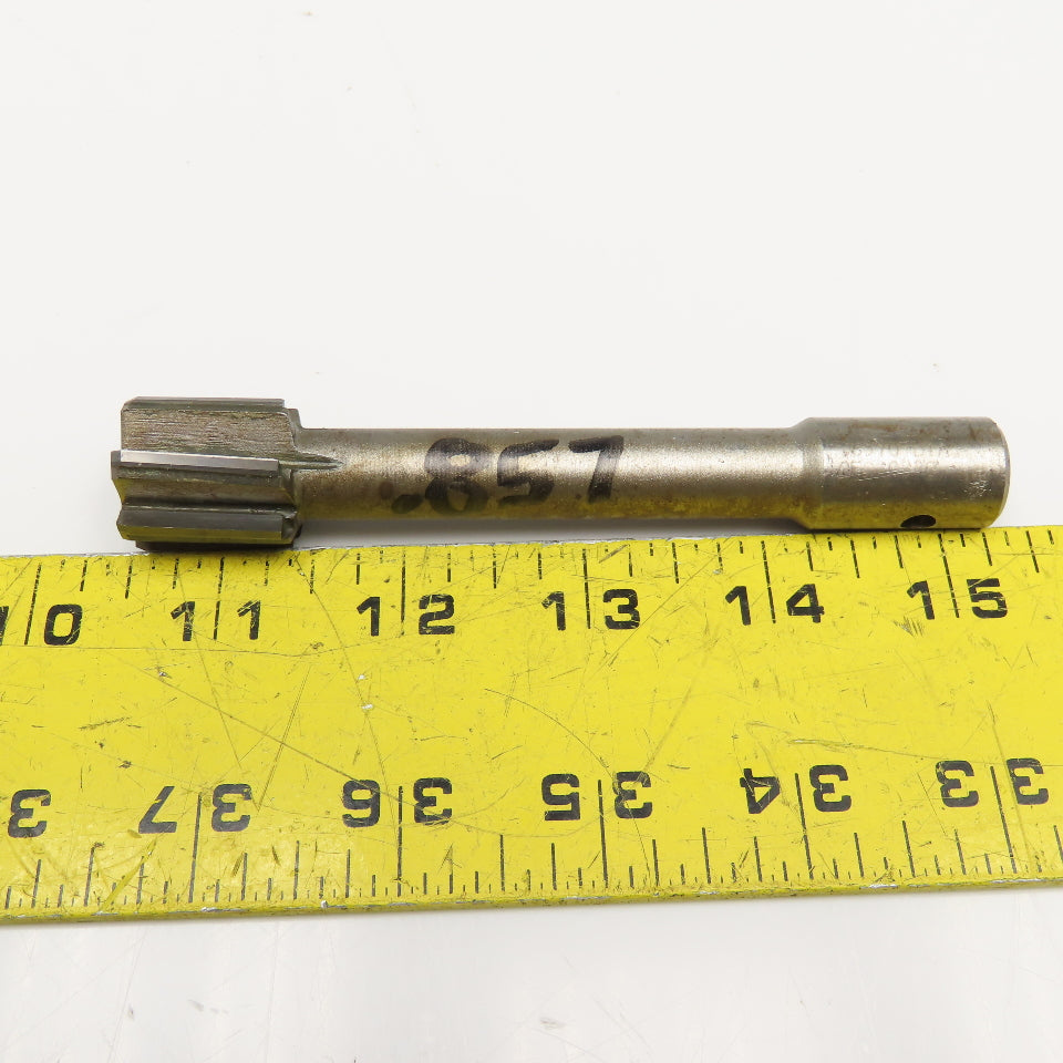 Metcut .8570 Chucking Reamer 6 Flute Carbide 5/8" Shank 4-1/4" OAL