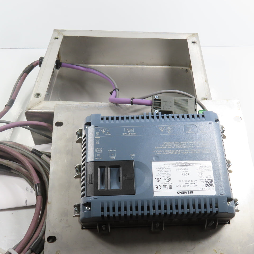 Siemens 6AV2 124-0GC01-0AX0 TP700 Comfort Simatic Touch Display Stainless Encl.