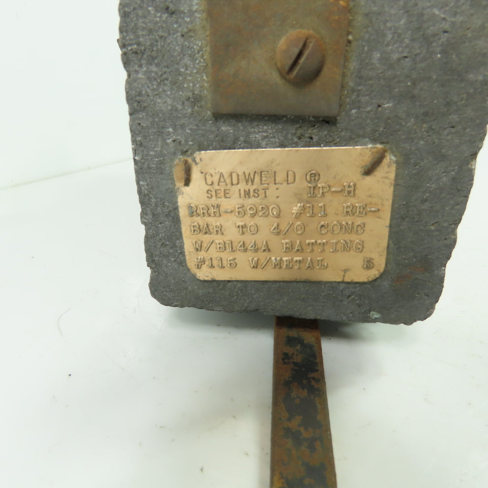 Cadweld RRH-592Q Concrete Rebar Mold W/ Handles