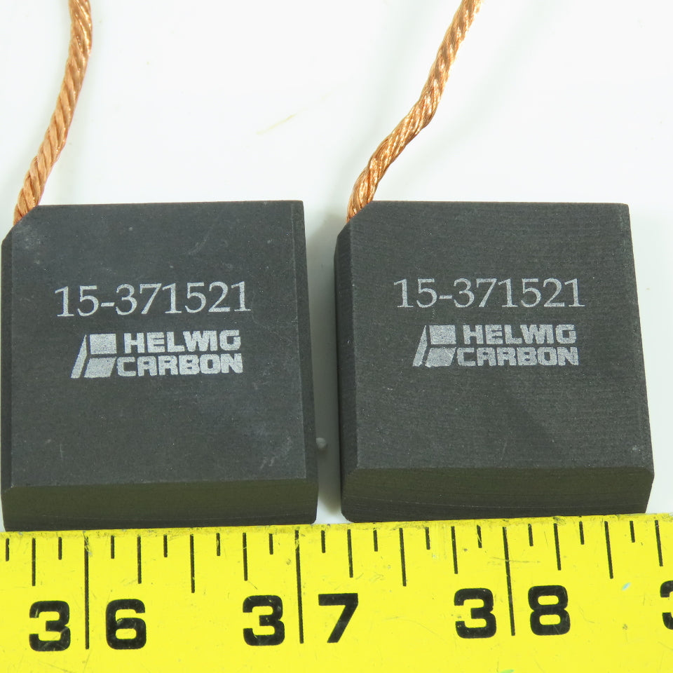 Helwig Carbon 15-371521 Motor Brushes Style Q38 3/8" x 1.5" x 1.75" Lot Of 5