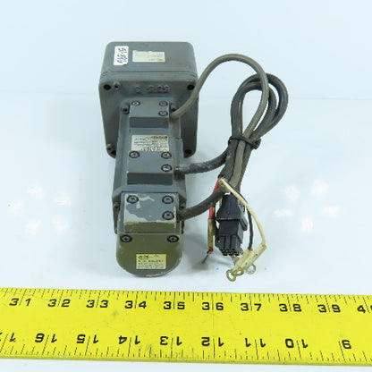 Mitsubishi GR-S-10 Inline Servo Motor Gear Speed Reducer 30:1 Ratio HA-FF13BG1