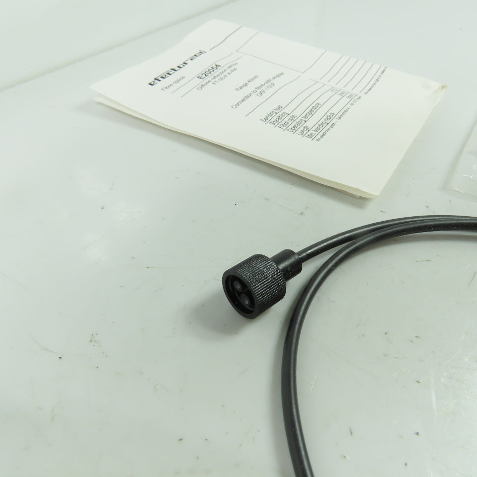 IFM EE20054 Efecter Fiber Optic Diffuse Reflection Sensor 40mm Range