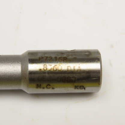 Metcut .8630 Chucking Reamer 6 Flute Carbide 5/8" Shank 4-3/4" OAL
