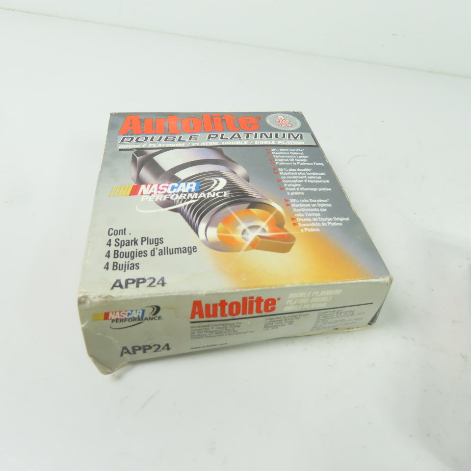 Autolite APP24 Double Platinum Automotive Replacement Spark Plug Lot Of 4