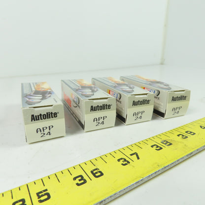 Autolite APP24 Double Platinum Automotive Replacement Spark Plug Lot Of 4