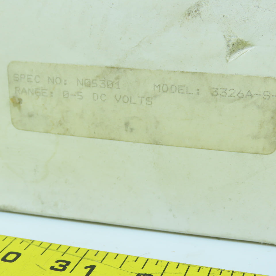 Simpson 3326A-S 3326 Panel Mount Tension LBS. Meter 0-50 5VDC N05301 NEW