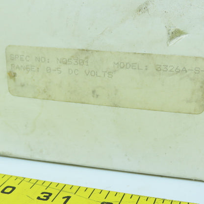 Simpson 3326A-S 3326 Panel Mount Tension LBS. Meter 0-50 5VDC N05301 NEW