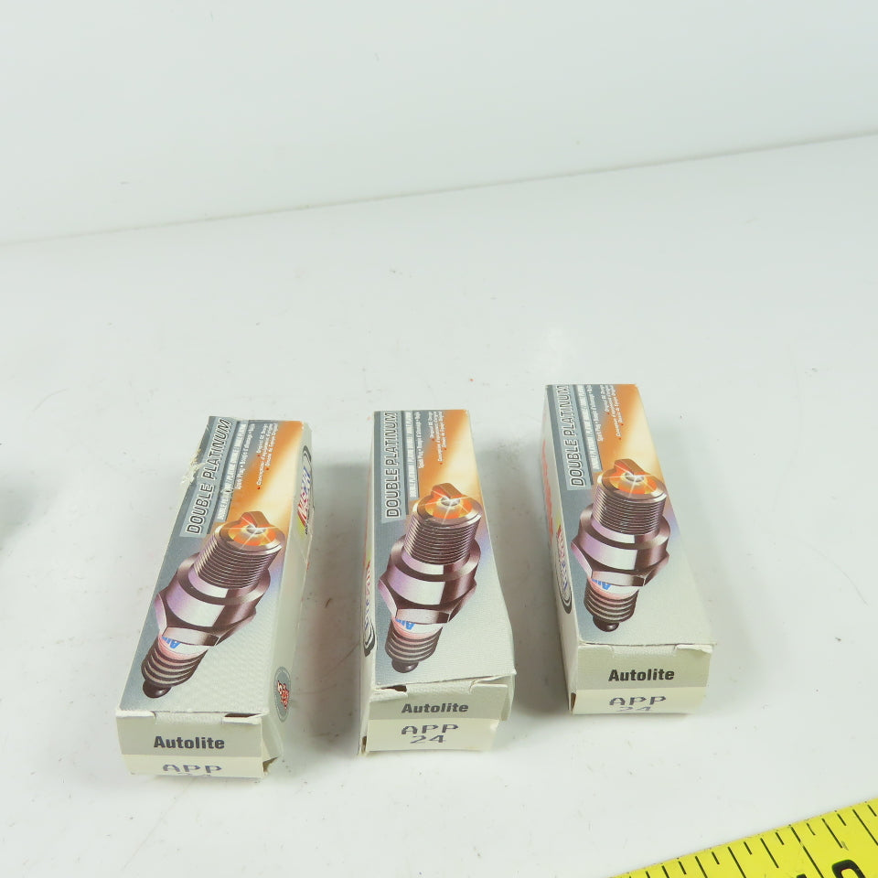 Autolite Double Platinum Automotive Replacement Spark Plug Lot Of 3
