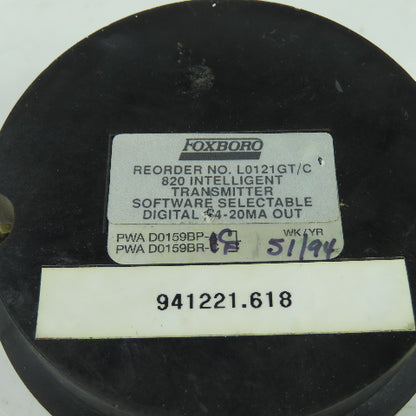 Foxboro L012GT/C 820 Intelligent Transmitter 4-20Ma