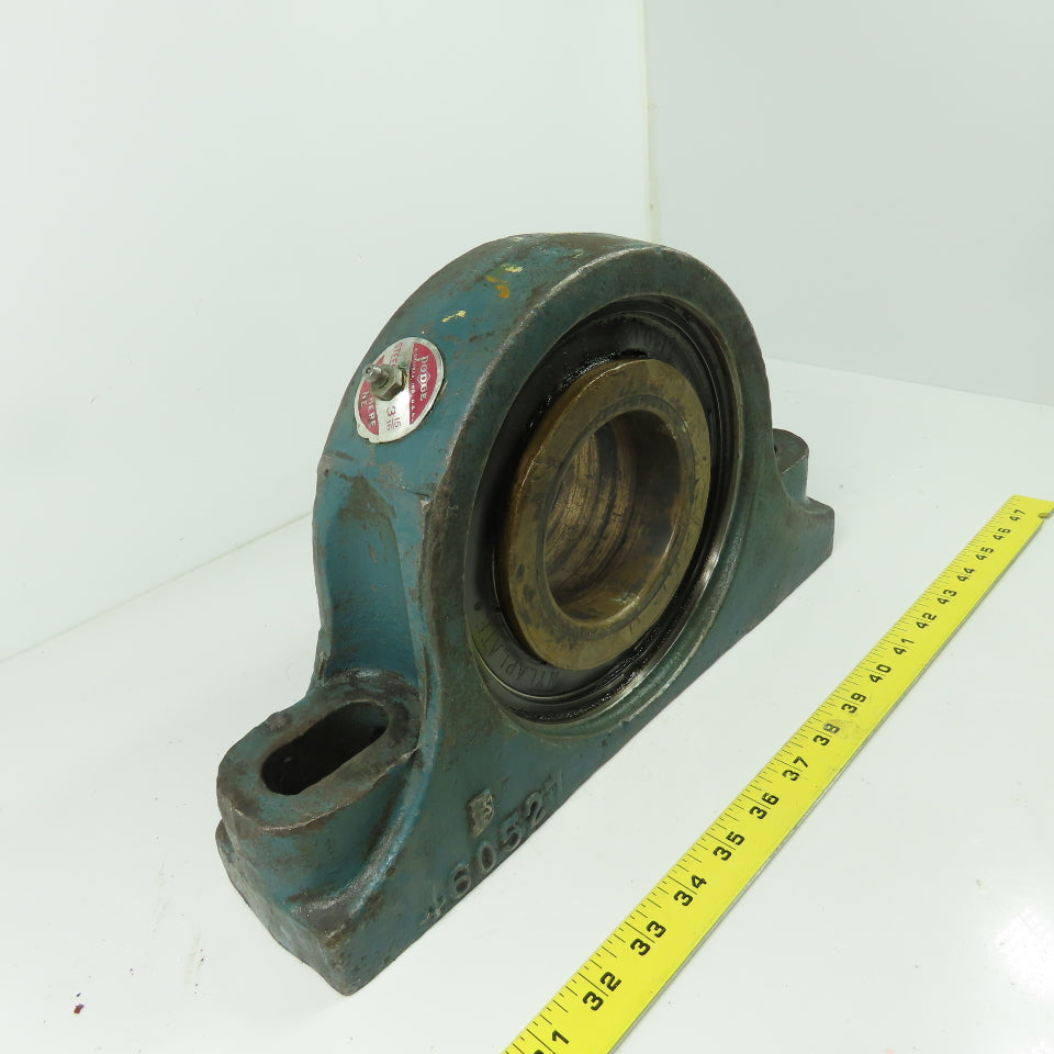 Dodge 46052 Unisphere NE Pillow Block Roller Bearing 3-9/16" Bore