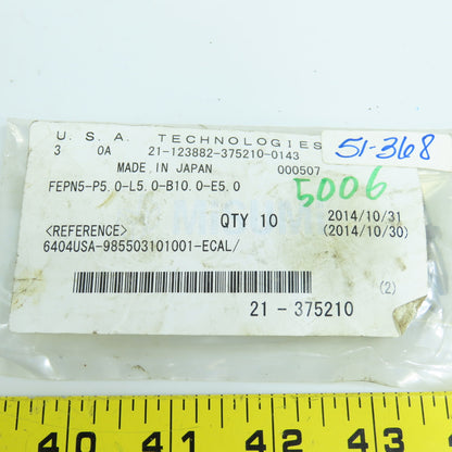 MiSumi FEPN5-P5.0-B10.0-E5.0 Large Head Locating Pin Tapered Tip Lot Of 10
